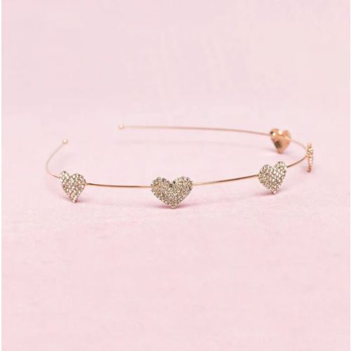 Boutique collection passe cœur doré strass