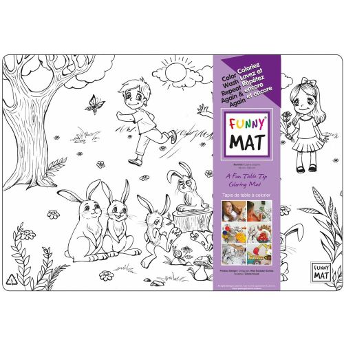 tapis a colorier les lapins
