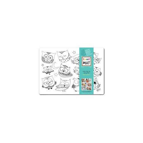 TAPIS A COLORIER HIBOU