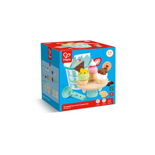 Ensemble de cornet de crème glacée