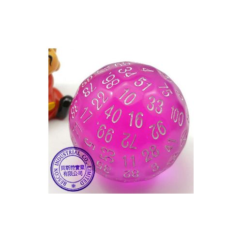 DÉ 100 FACES -MAUVE TRANSPARENT