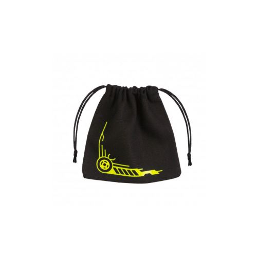 SAC À DÉS GALACTIQUE NOIR AVEC APPLIQUÉ JAUNE