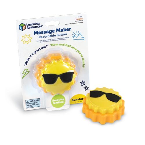 Enregistreur de message en forme de soleil