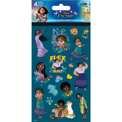 Feuille d'autocollant Encanto Disney
