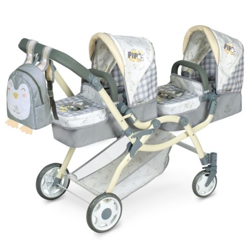 Pipo collection poussette double multiposition ave