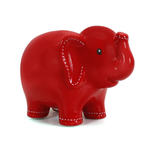 Banque éléphant rouge