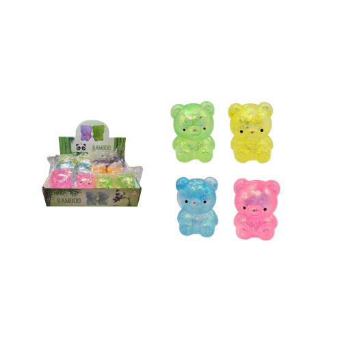 Squeeze en sucre ourson scintillant (asst.)