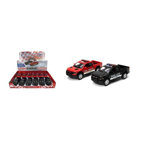 Kinsmart 2013 Ford F150 raptor police/pompier (asst.)