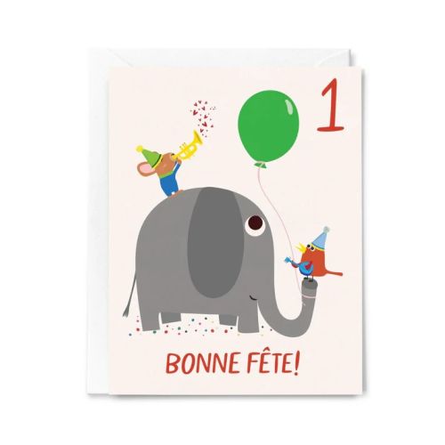 Carte Bonne fête! 1 an
