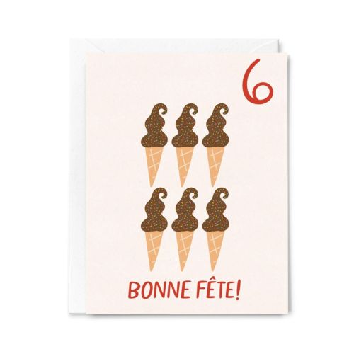 Carte Bonne fête! 6 ans