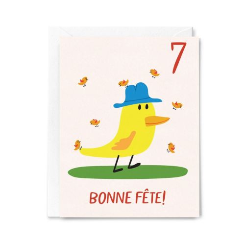 Carte Bonne fête! 7 ans