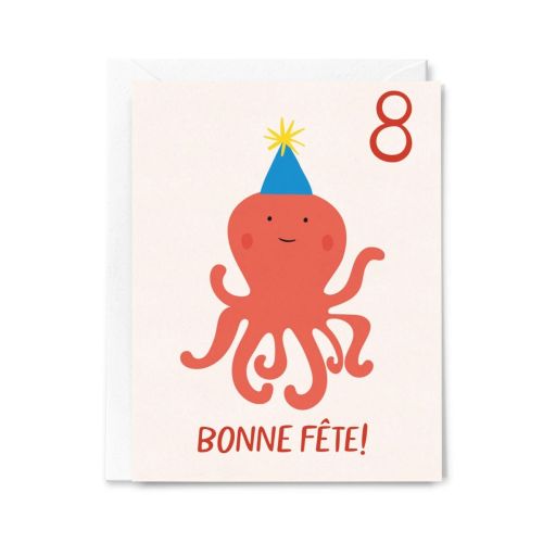 Carte Bonne fête! 8 ans