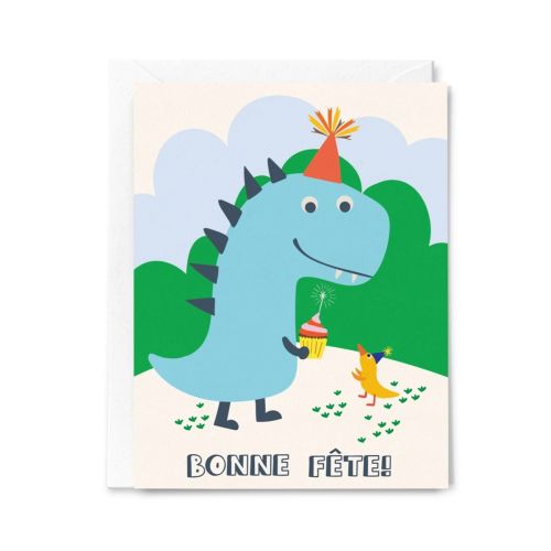 Carte Bonne fête! Dinosaures