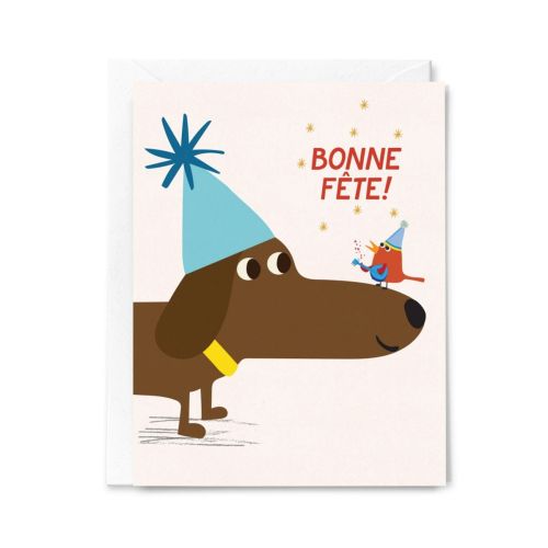 Carte Bonne fête! Hot Dog