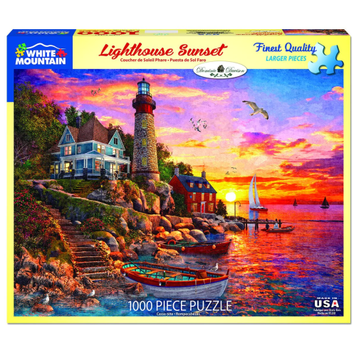 Casse-tête 1000 Couché de soleil sur le phare