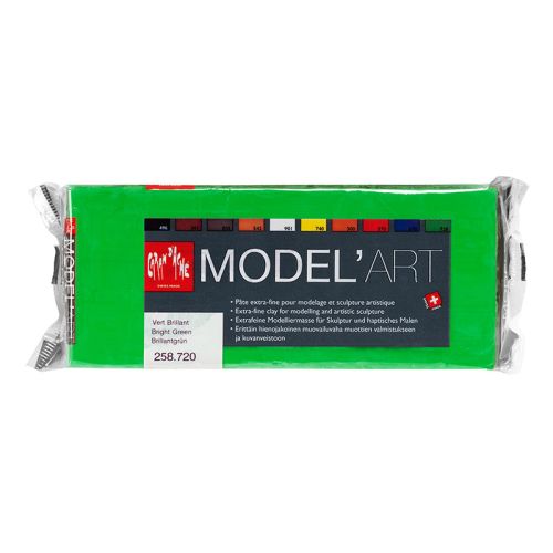 PÂTE À MODELER MODEL ART VERTE 1KG NE SÈCHE PAS