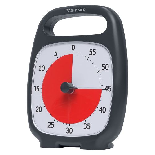 TIME TIMER PLUS AVEC POIGNÉE NOIR