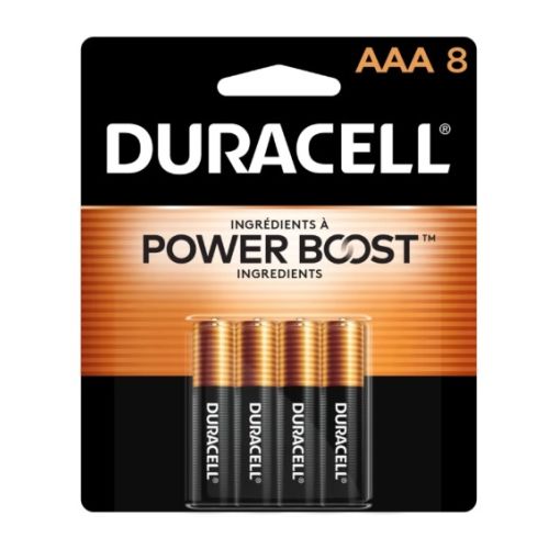 Pile Duracell AAA paquet de 8 (LR03)