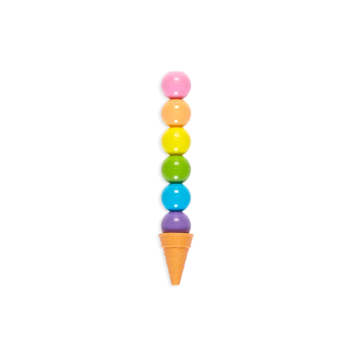 Rainbow Scoops Stacking Erasable Crayons + Scented