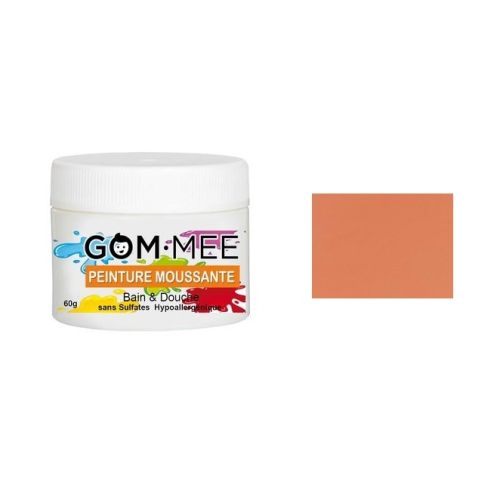 Peinture moussante orange