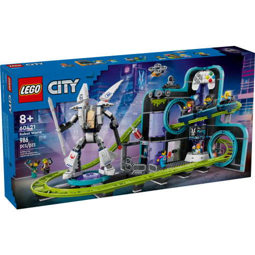 Le parc de montagnes russes Monde des robots LEGO® City