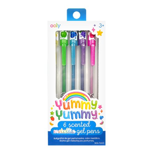 Stylos gel métalliques parfumés (6)