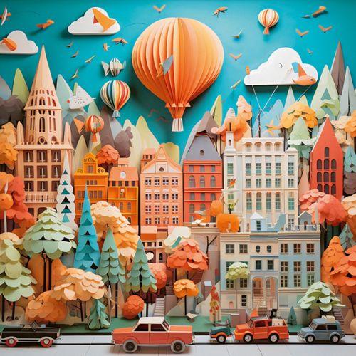 Casse-tête 1000 Maquette de papier ville