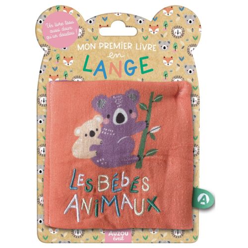 Les Bébés Animaux : Livre Tissu en Lange