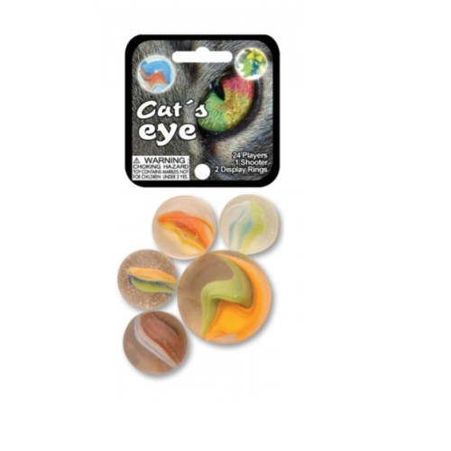 Billes oeils du chat tri-couleurs