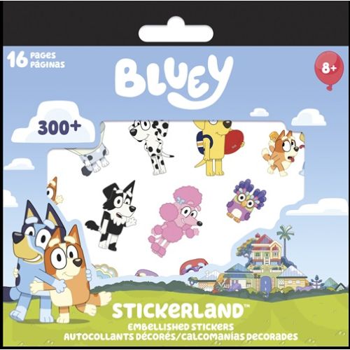 Carnet d'autocollant (16pages) Bluey