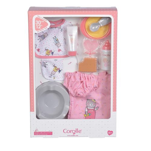 Corolle 12” Ensemble d'accessoires rose