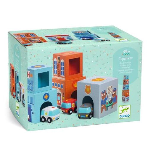 boite TopaniCar (5 Cubes et 3 véhicules)