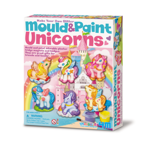 Moules et peinture licornes