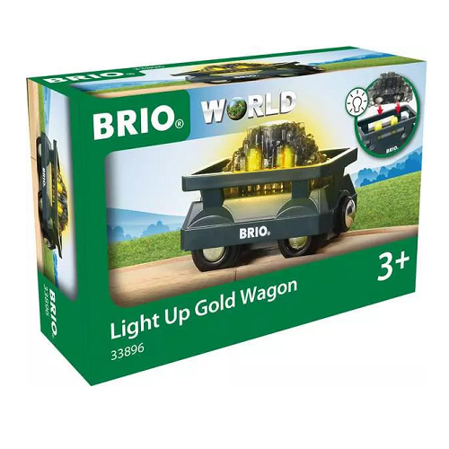 Brio wagon lumineux chargé d'or