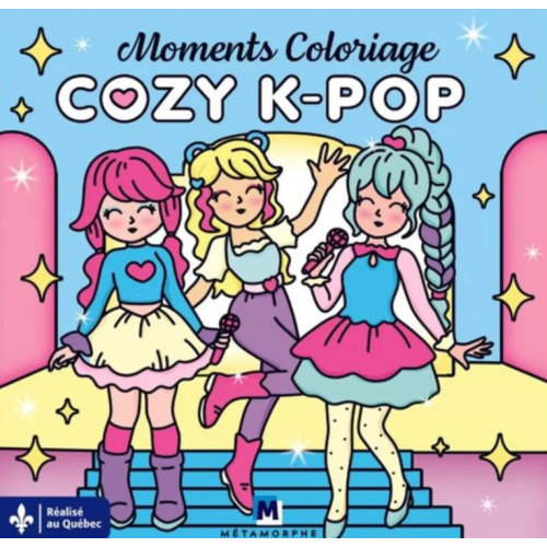 Coloring Moments: Cozy K-pop (Anglais)