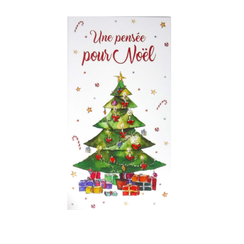 Carte de Noël une pensée pour Noël #31433