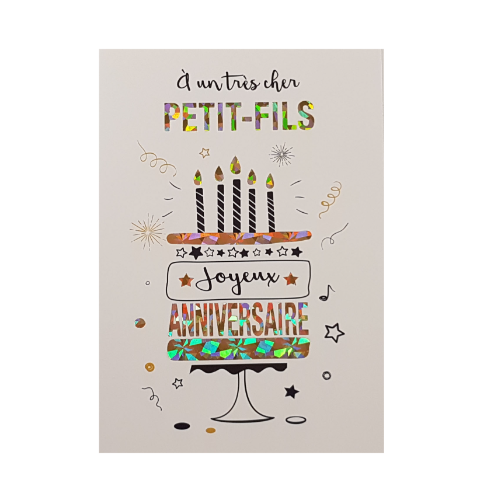 Carte de fête petit-fils 