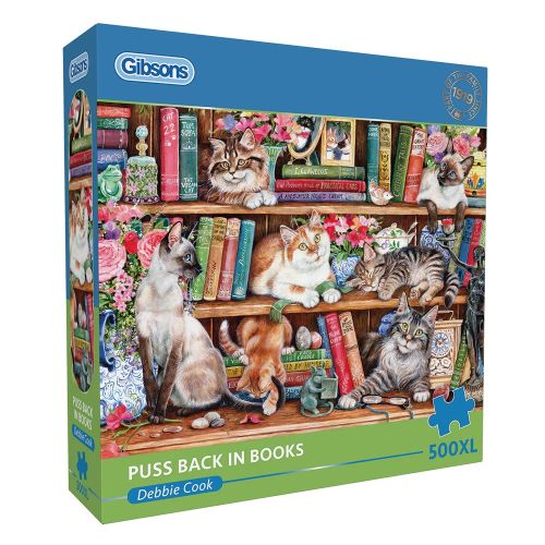Casse-tête 500XL Le chat dans les livres 