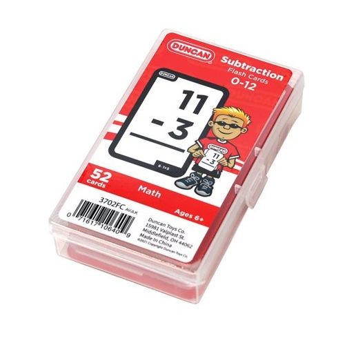 Flash Cards - Subtraction