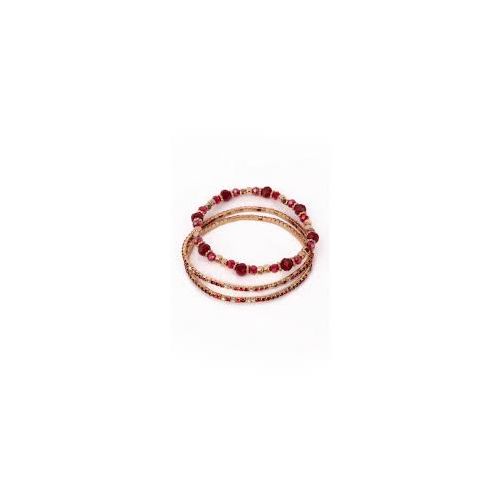 Boutique chic bracelet ruby rouge 3pcs