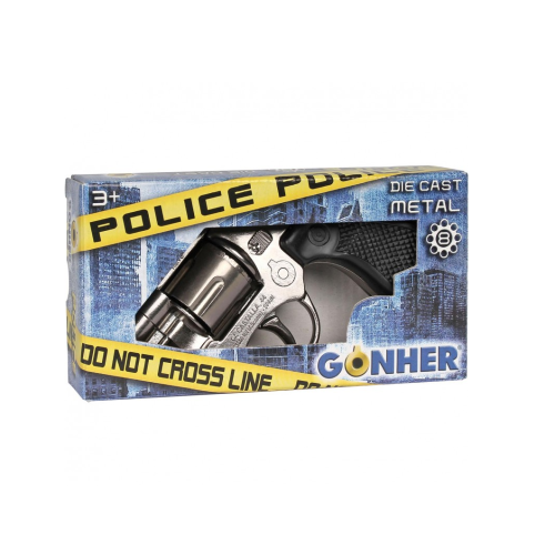Police - Pistolet  8 coups en métal