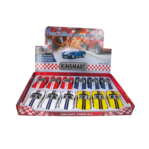 KINSMART - 1965 SHELBY COBRA 427 S/C (assorties/à l'unité)