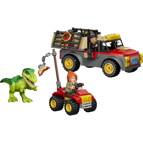 Le camion de transport du jeune T. rex