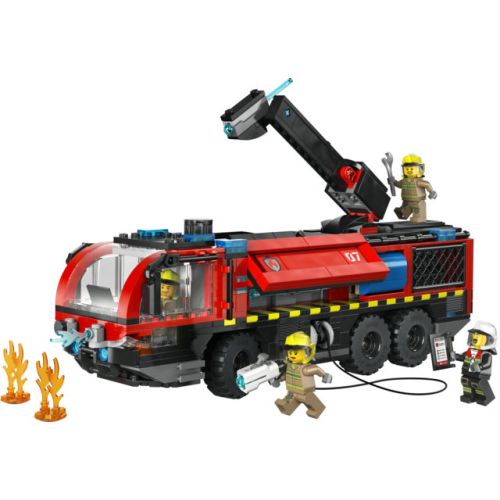 Le camion de pompiers de l'aéroport