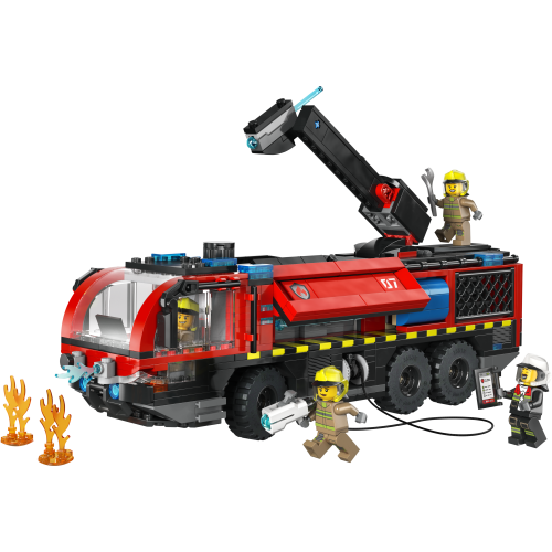 Le camion de pompiers de l'aéroport