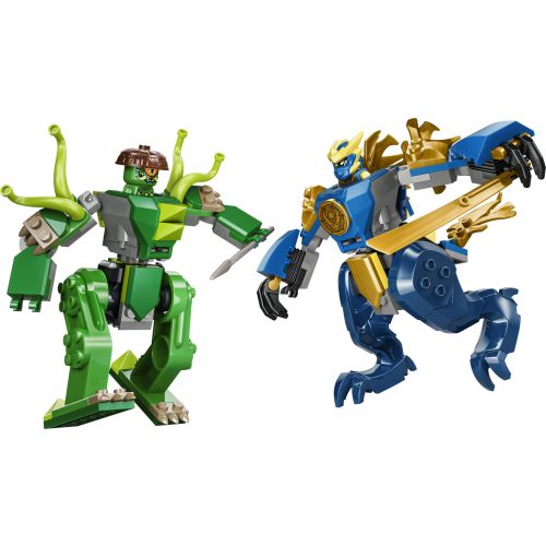 Le combat du robot dragon de Jay
