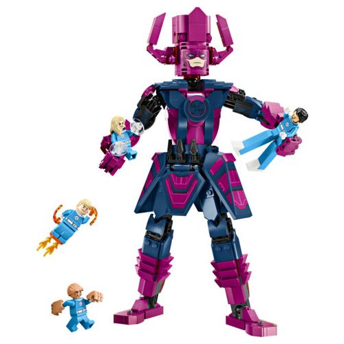 Les Quatre Fantastiques contre la figurine à construire de Galactus