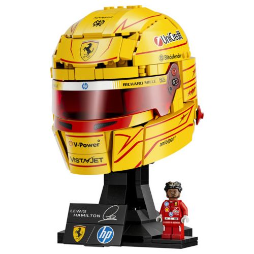 Le casque Scuderia Ferrari HP de Lewis Hamilton
