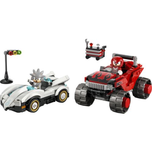 La voiture de Silver contre le camion monstre de Knuckles
