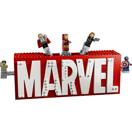 Logo et figurines MARVEL
